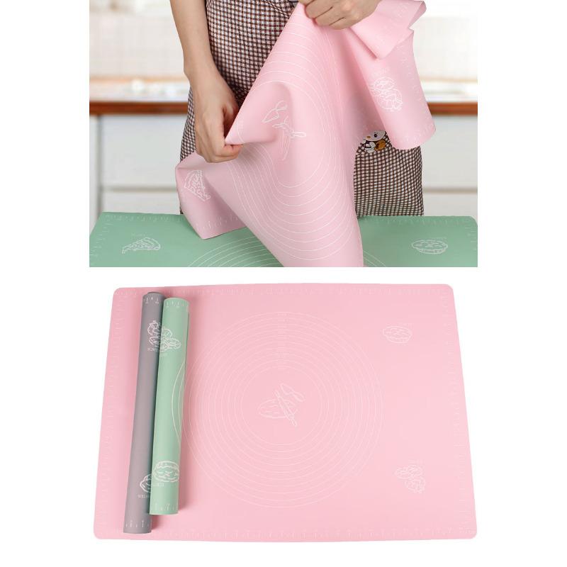 40x50CM Silicone Baking  Mat Kneading Dough Mat Pizza Cake Sheet Liner Kitchen Cooking Grill Gadgets Bakeware Table Mats Pad Pastry Tools