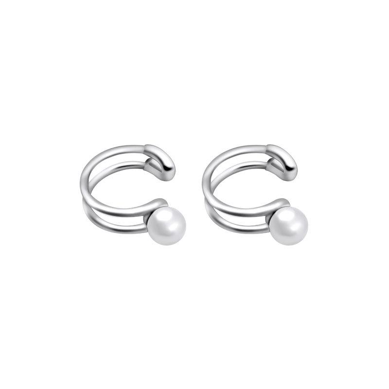 

Жемчужный французский ретро пирсинг ушей без евангельских косточек клипсы темперамент простой дизайн серьги