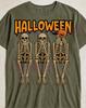 Halloween Skeletons T-Shirt, Spooky Season Graphic Tee, Retro Skeleton Shirt, Vintage Halloween Lover Gift, Humorous Skull Tee