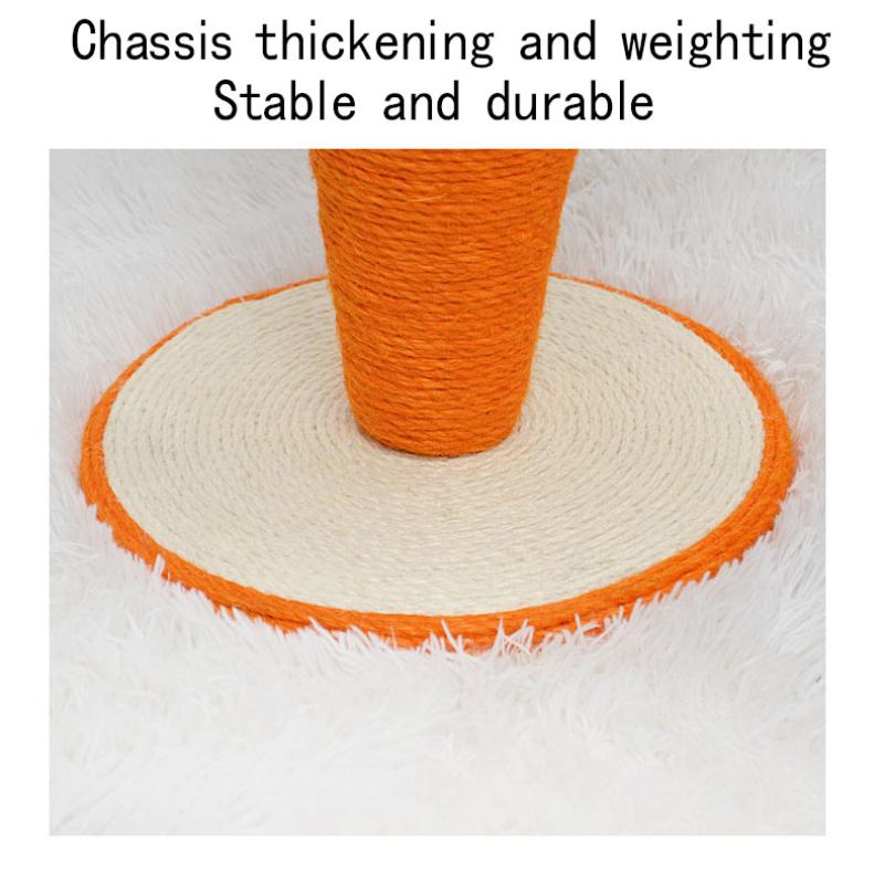 Gulrotformet kjæledyr Kattleke Katt Klatrestativ Katt Gripebrett