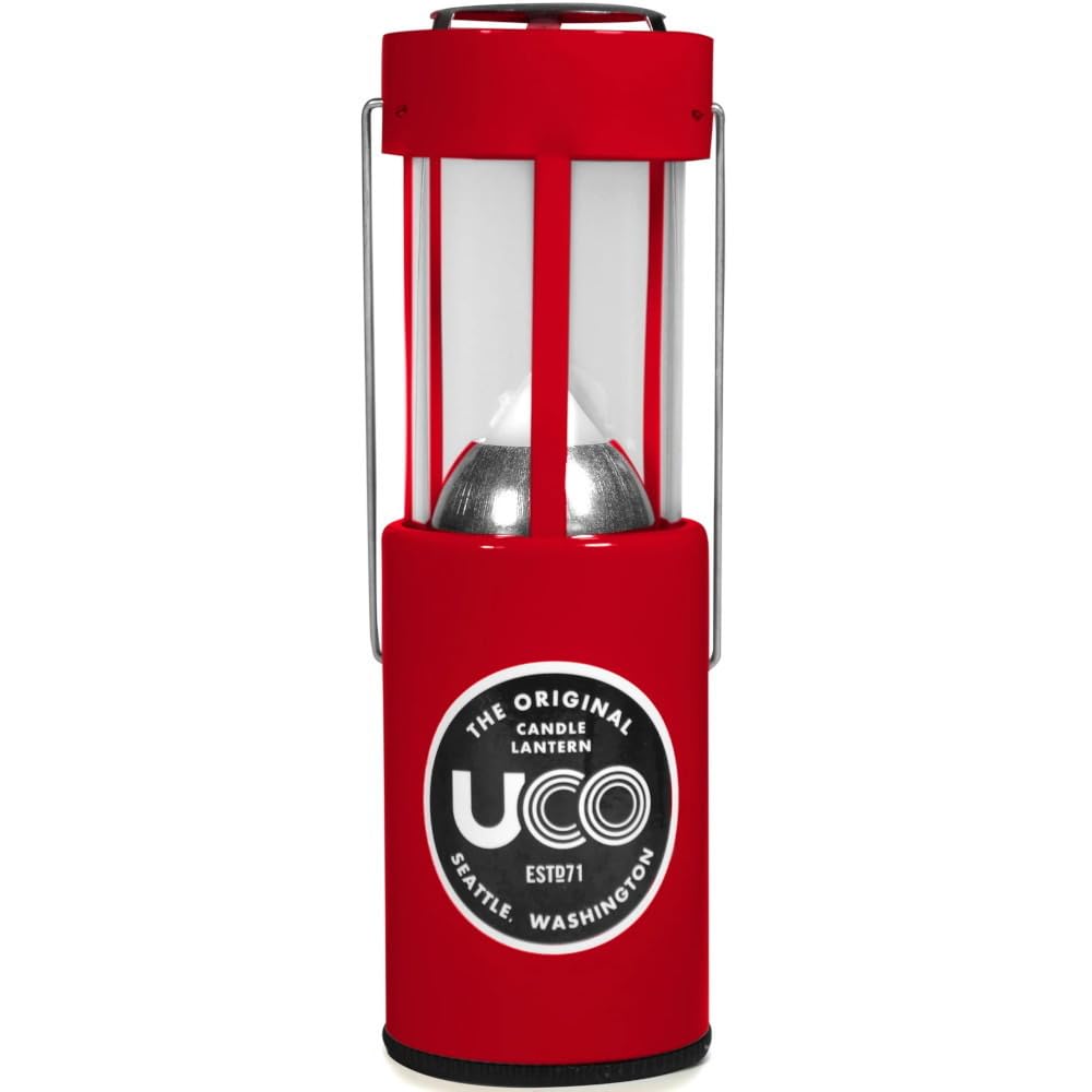 

Uco Outdoor Camping Candle Lantern Red 24351