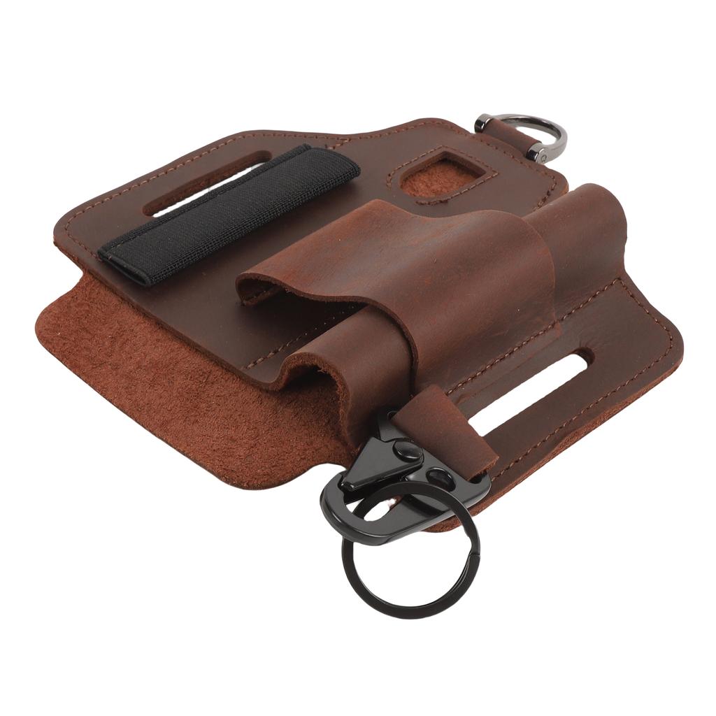 Belt Tool Bag Leather Multifunctional Portable Waist Tool Pouch for Outdoor Adventure Tackling Repair Projects