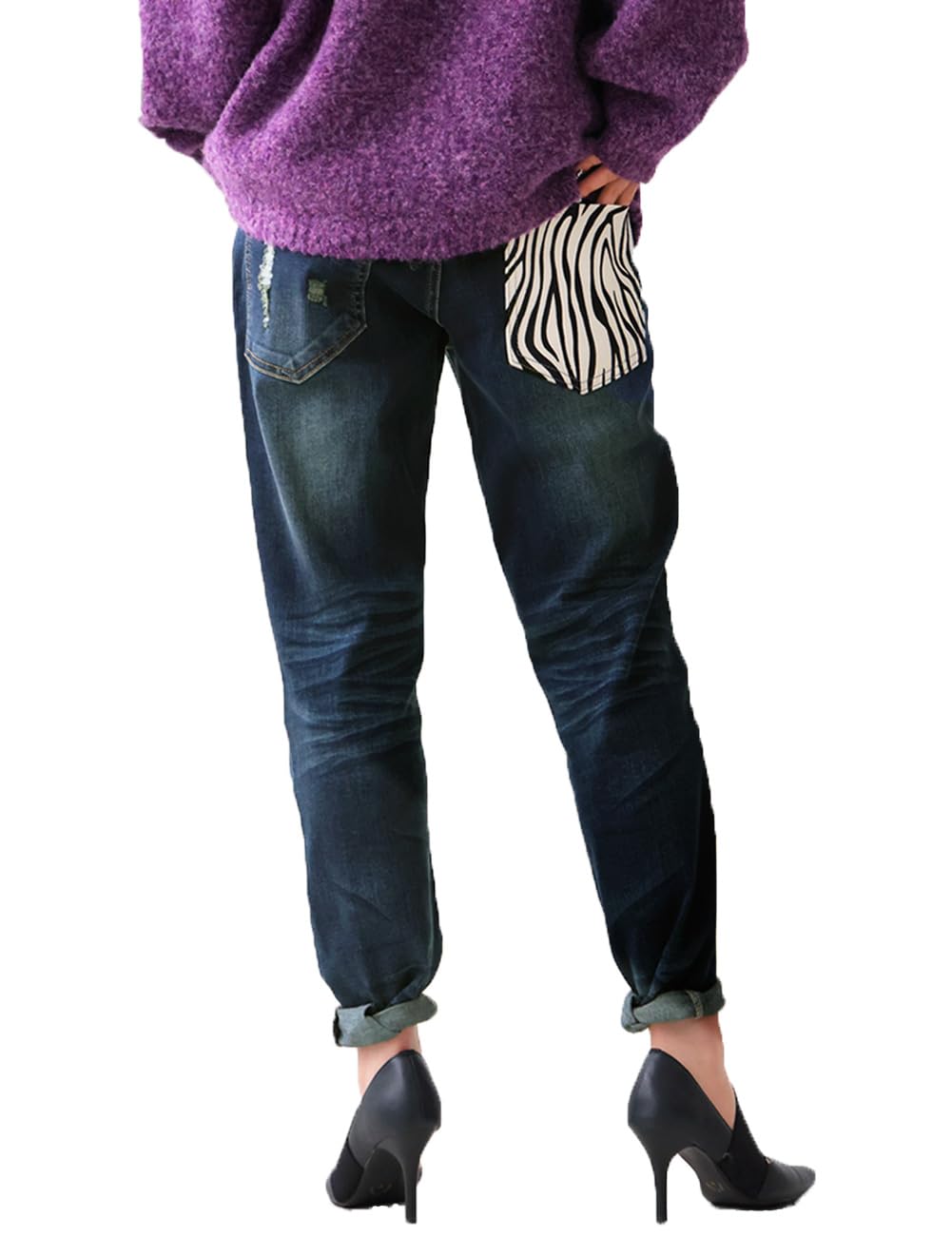 Antiqua Harako Denim XL Vintage Relaxed Comfortable Fit Women s Pants, PL-00036, (22), Blue, Fit,