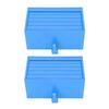 2pcs Car Garage Key Holder with Opening Door Wall Mount Key Organizer for Entryway Decoration Blue