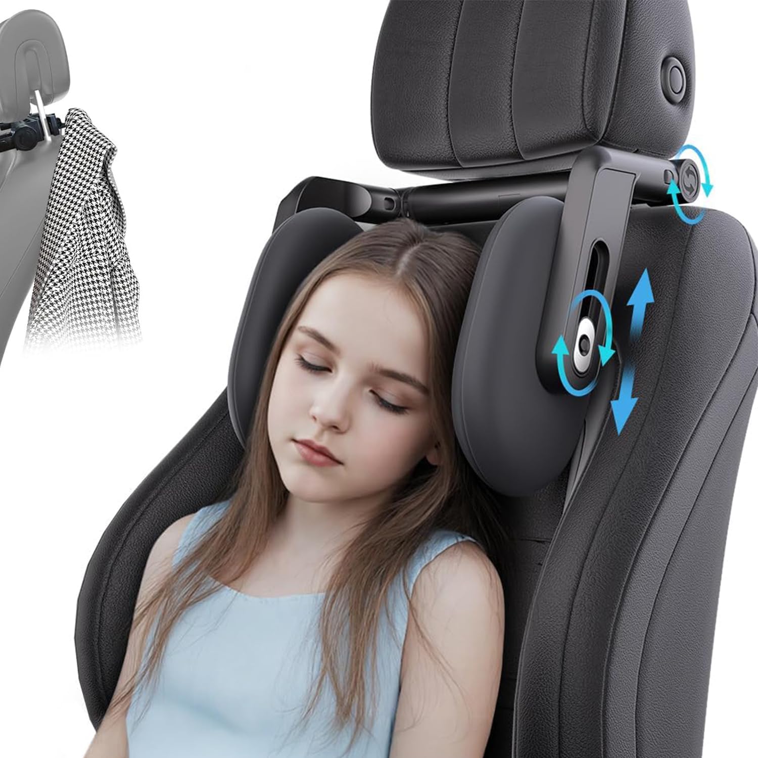 

Perfect for Car AUEOTUAR Car Headrest Neck Patented Japanese Memory No Tools Easy Adjustment Design for Versatile Adjustment to Various Body Shapes чёрный