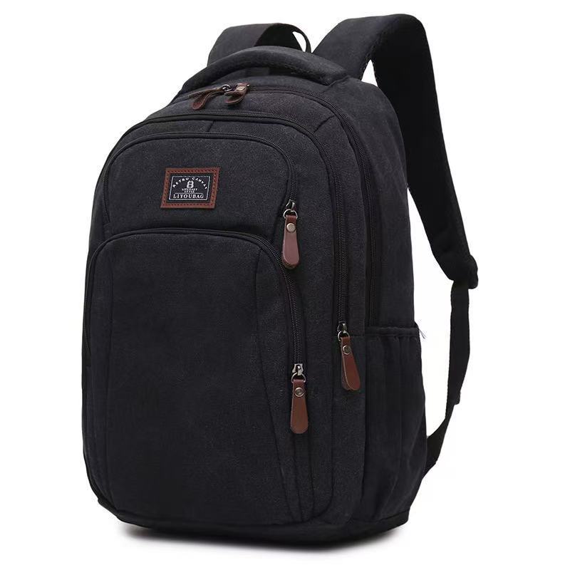 New Backpack Commuter Backpack Men's Canvas Bag Large Computer Bag Large Capacity Rucksack Travel Bag School Bag