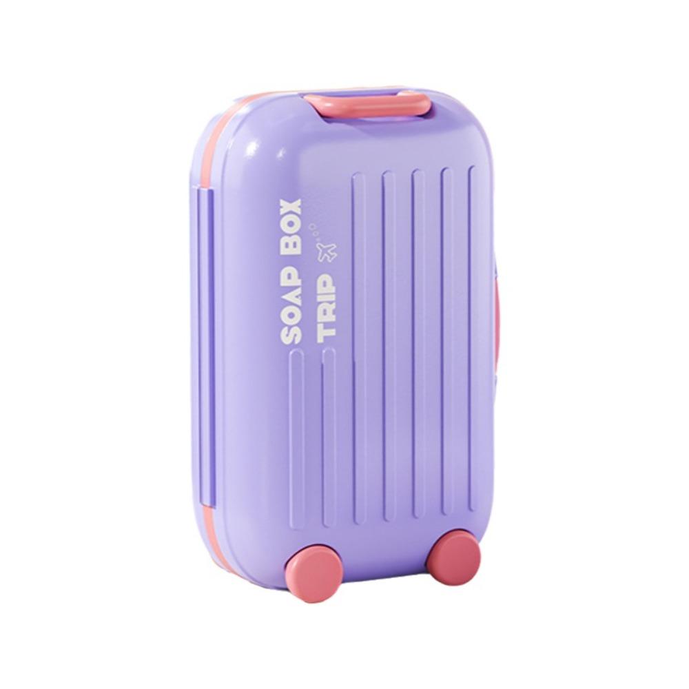 Sealed Lid Soap Storage Box Suitcase Shape Soap Container New Travel Soap Box  Bathroom Storage