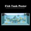 PVC Waterproof Adhesive Sky Castle Pattern Aquarium Background Poster Sticker Fish Tank