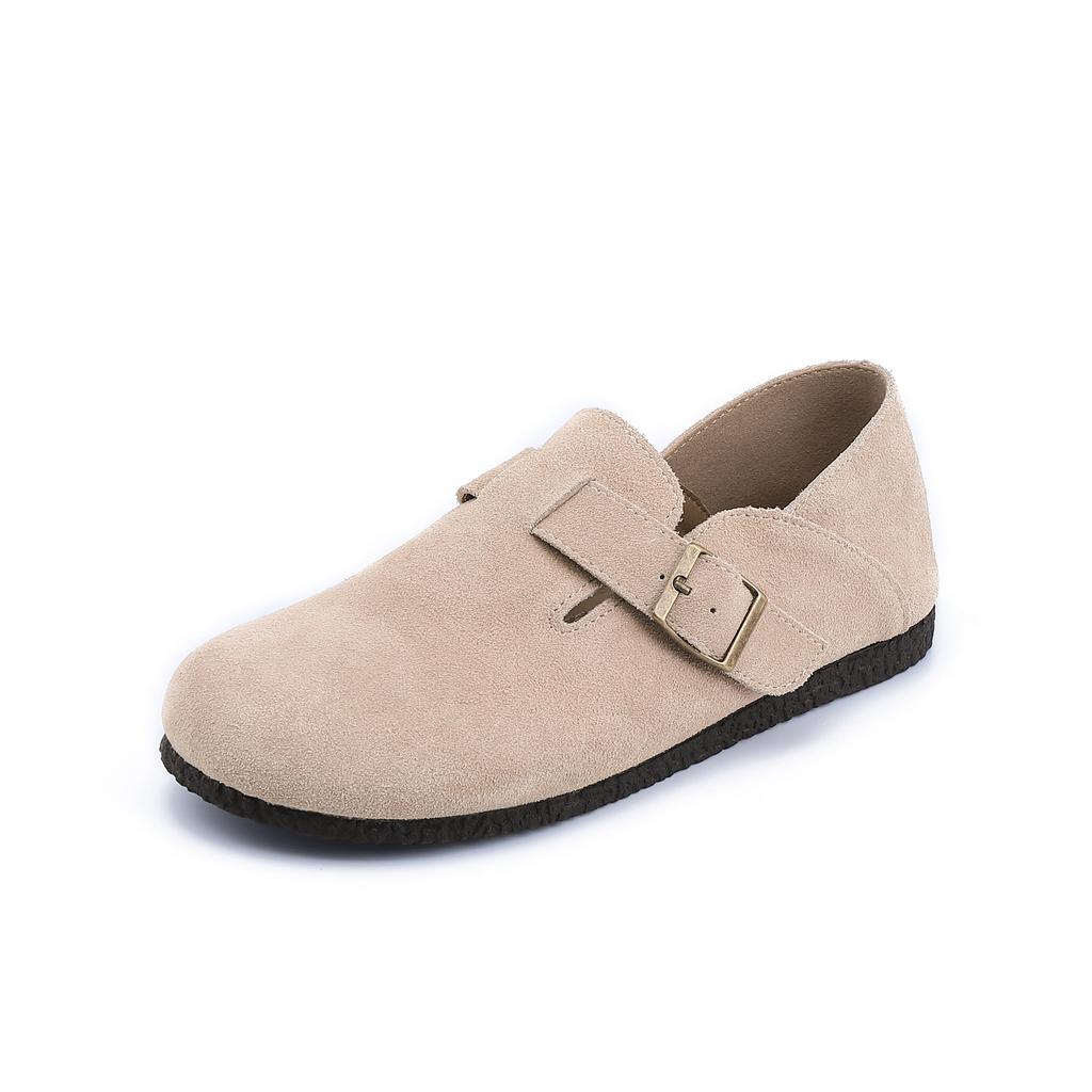 Grape Mother Winter New All-inclusive Boboken Shoes Women Wear Platform Shoes Women Retro One-pedal Lazy Casual Shoes