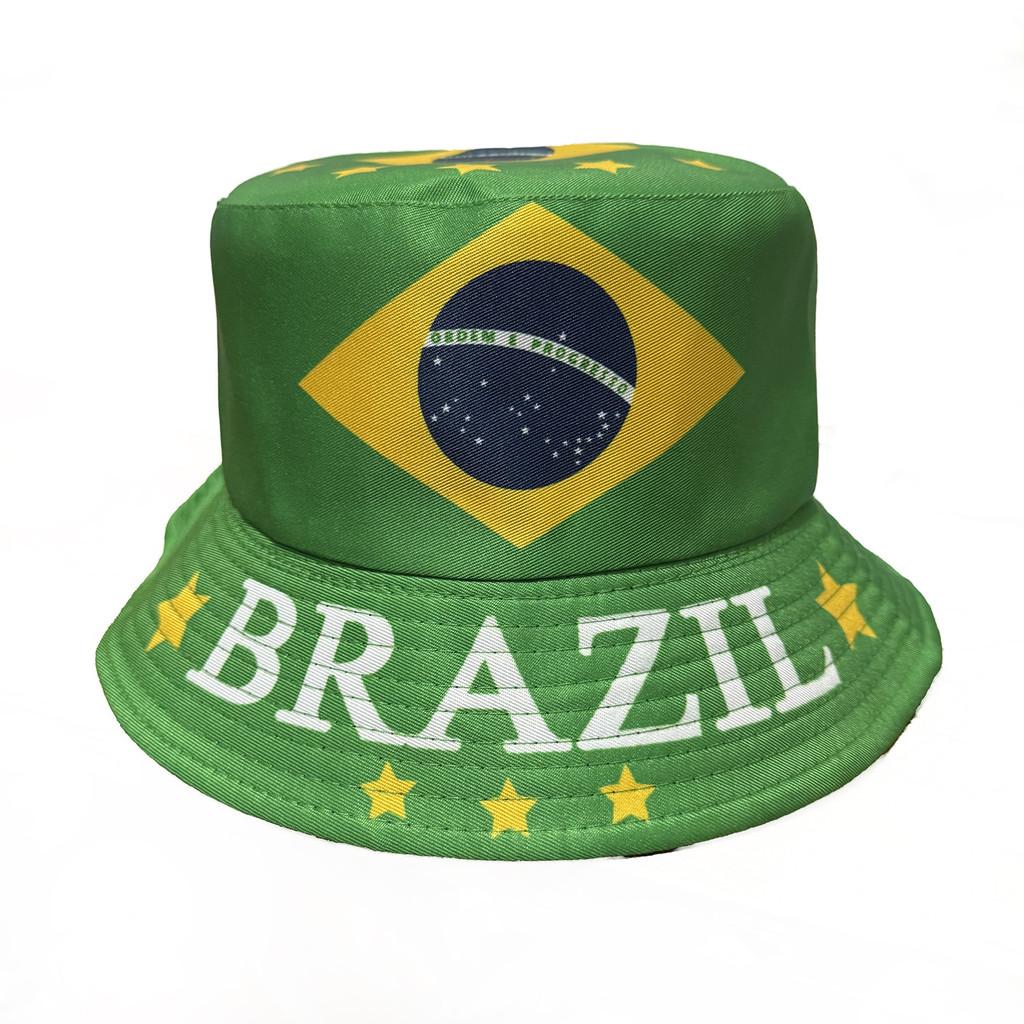 Ausgebleichte Print Flache Kappe Mit Breiter Krempe Sonnenschutz Für Outdoor-Fans