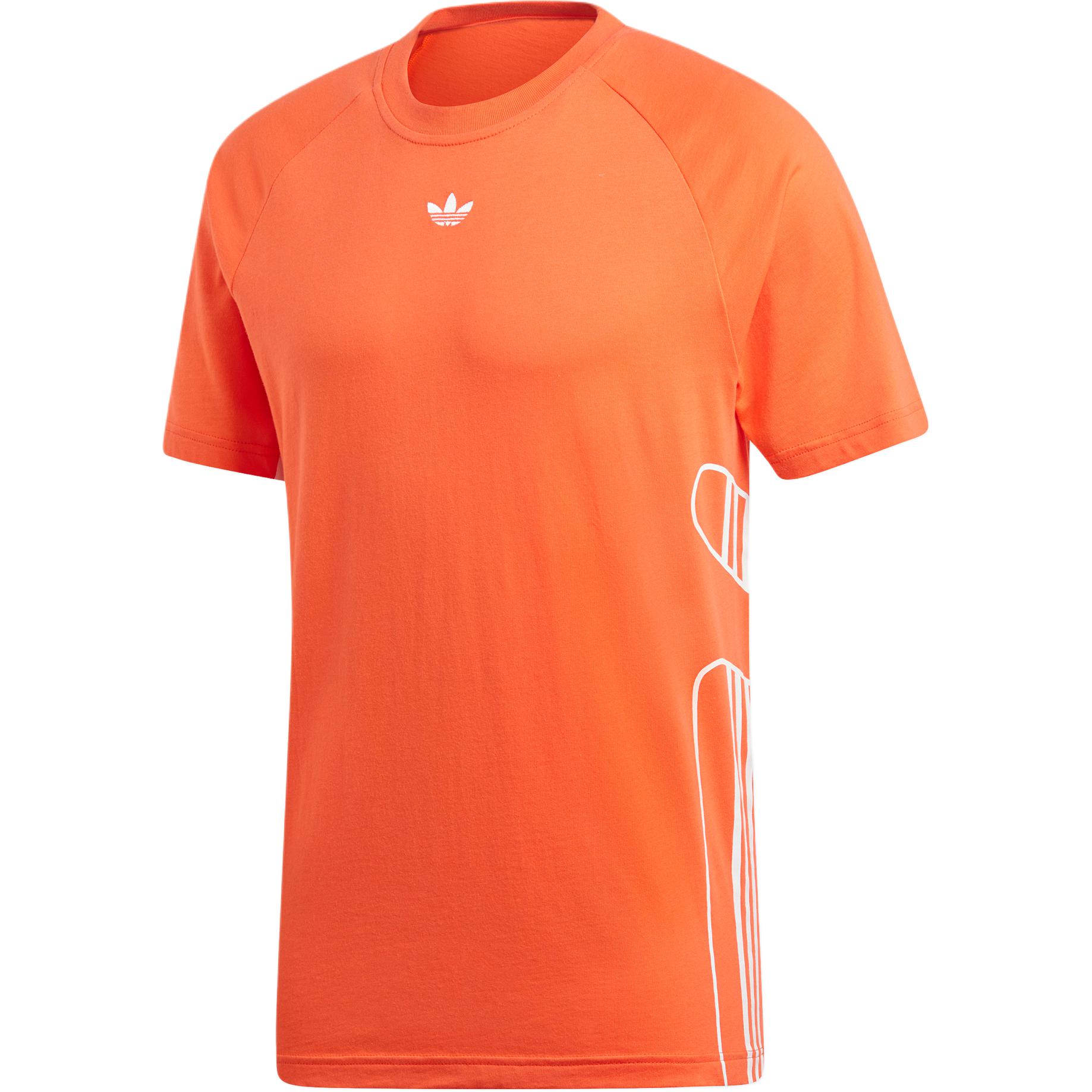 Adidas Originals T Shirt Men s True Orange DU8108- S