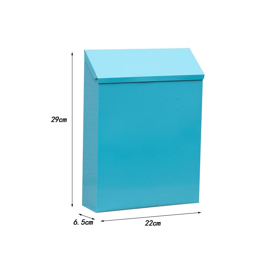 Wall Mount Mailbox Modern Wall Hanging Mail Box for Gate Outdoor Home Office