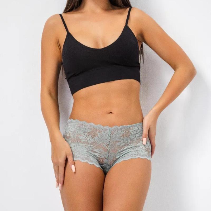 Sexy V Waist Design Women Panties Lace Underwear Floral Lingerie Intimates Fashion Female Panties Cheekie Briefs Perspective Pantys