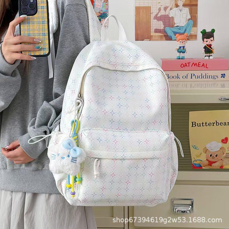 Schoolbag New Trend Gypsy Printed Backpack Korean Edition Student School Bag High Value Large Capacity Simple Travel Backpack