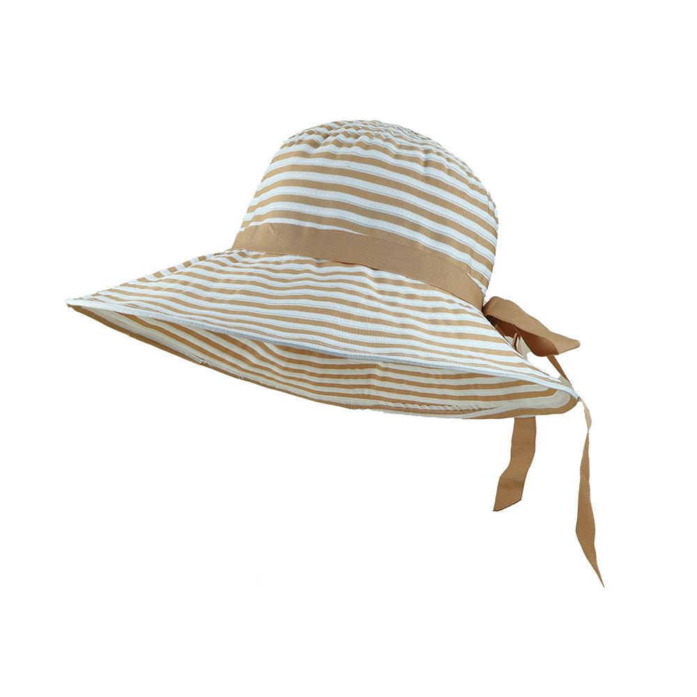 

New Striped cloth Empty Top Sun Hat For Women Wide Large Brim Visors Hat Travel Sun Hat Women s Hat Beach UV Protection Caps 56-58CM
