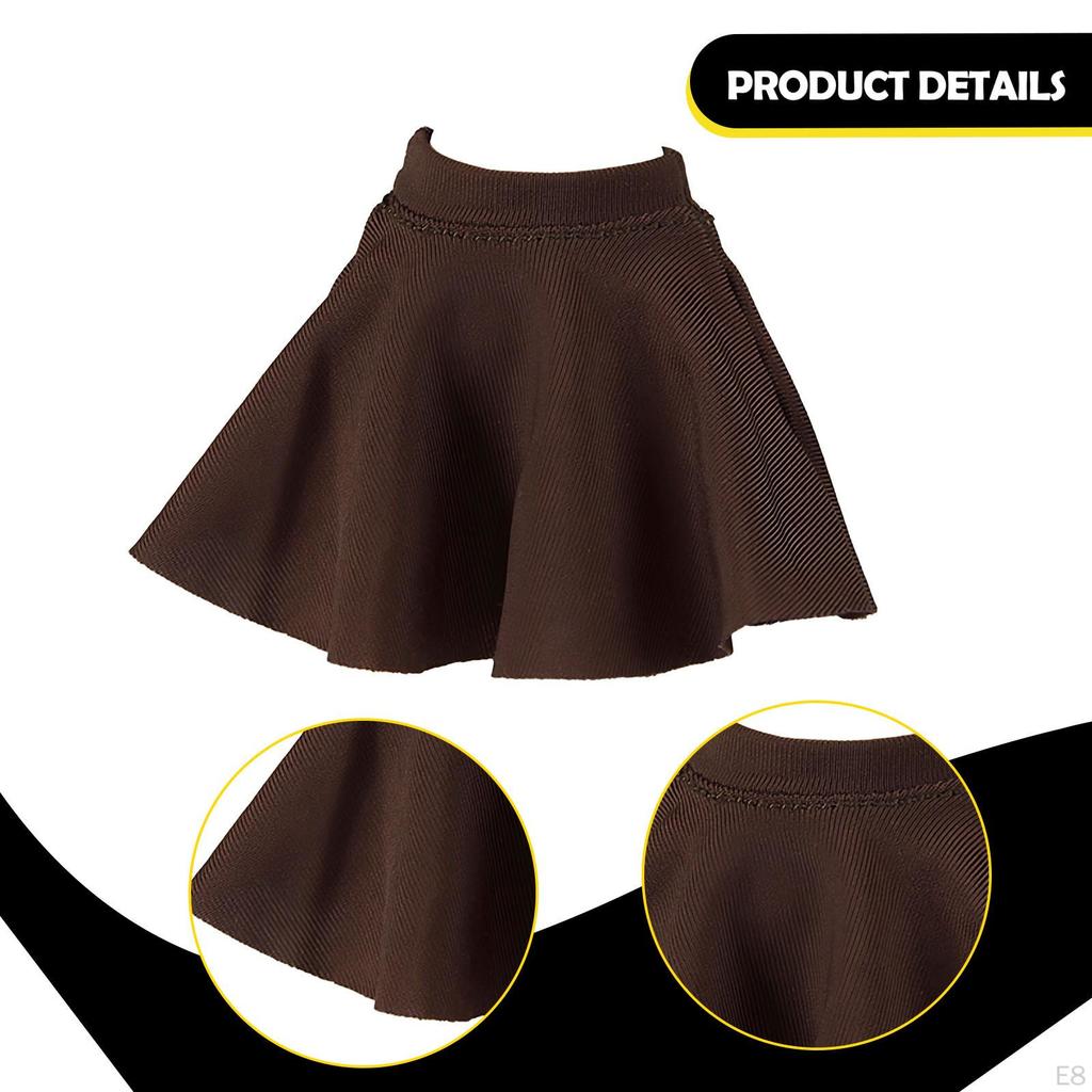 1/12 Action Figure Clothes Dress Up Skirt Fashion Miniature Clothing Doll Costume for 6" Female