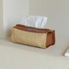 Natural Straw Weave Tissue Box  Living Room Coffee Table Desktop Storage Box Dining Room Simple Napkin Storage Room Decoration