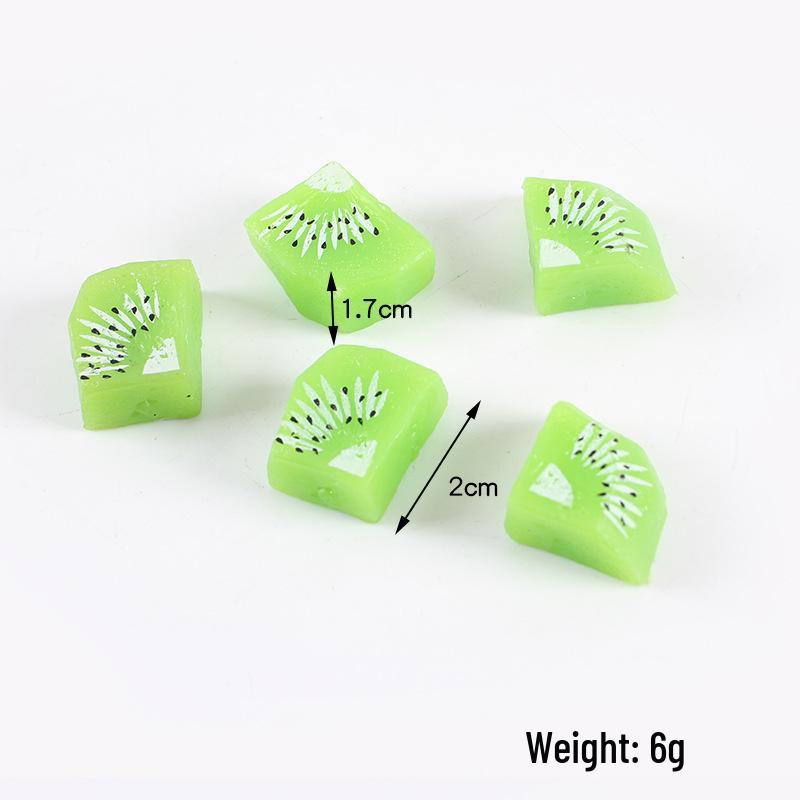 Mini Fruit Salad DIY Edible Toy: Mango, Pitaya, Kiwi Slices Simulation Cubes.
