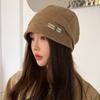 Autumn New Hat Women's Metal Standard Stacking Hat Winter Solid Color Versatile Thin Bald Hat