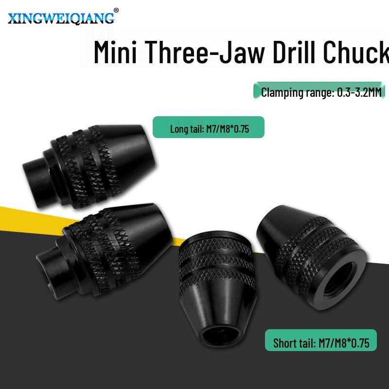 Mini Electric Grinder Flexible Shaft Chuck, 3-Claw, 0.3-3.2mm