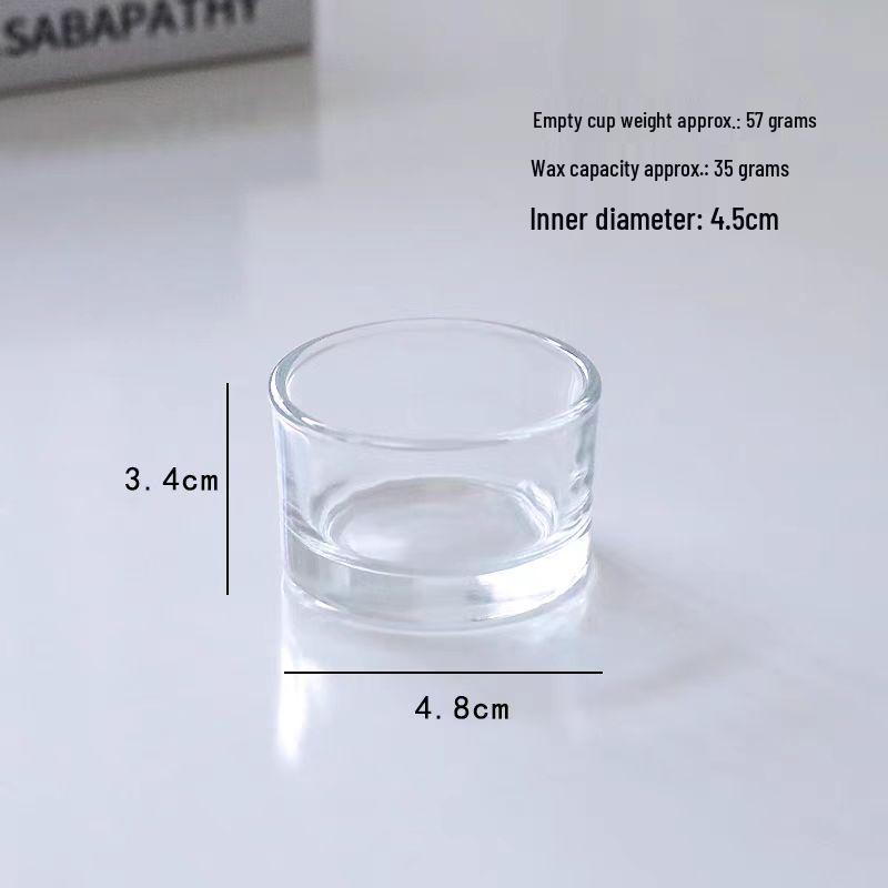 Small Round Glass Tea Light Candle Holder