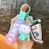 3D Cartoon Lion Keychain Cute Resin Animal Hanging Bag Charm for Purse Backpack
