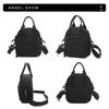 Women's Solid Color Nylon Bag Large Capacity Mobile Phone Bag Shoulder Bag Crossbody Bag