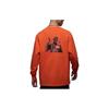 Jordan Logo Print Drop Shoulder Long Sleeve T-Shirt Men Tops Orange DV8429-817