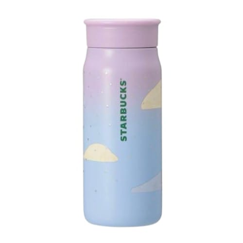 Starbucks STARBUCKS Stainless Steel Bottle, Ermine & Long-tailed Tit Pink, 355ml, Tumbler, Coffee, Starbucks 2024, Water Bottle, Gift
