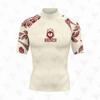 Rash Guard a Maniche Corte da Uomo con Protezione UV Costumi da Bagno Sport Acquatici Surf Subacquea Asciugatura Rapida Vestibilità a Compressione