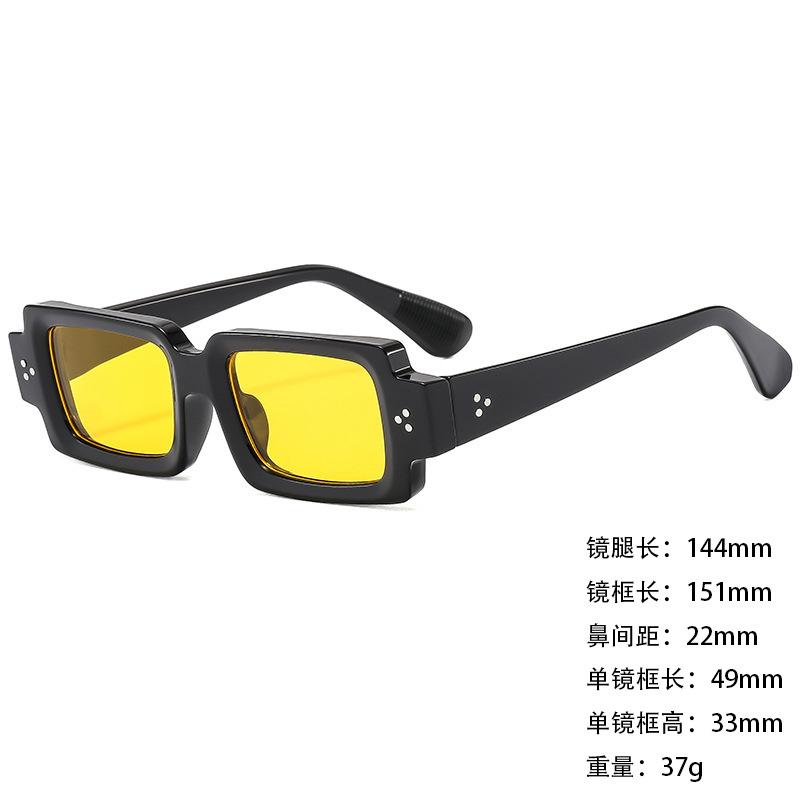 Sunglasses Personalized Large Box Trendy Korean Style Men And Women Thin Sunshade Sunglasses Anti-Uv400