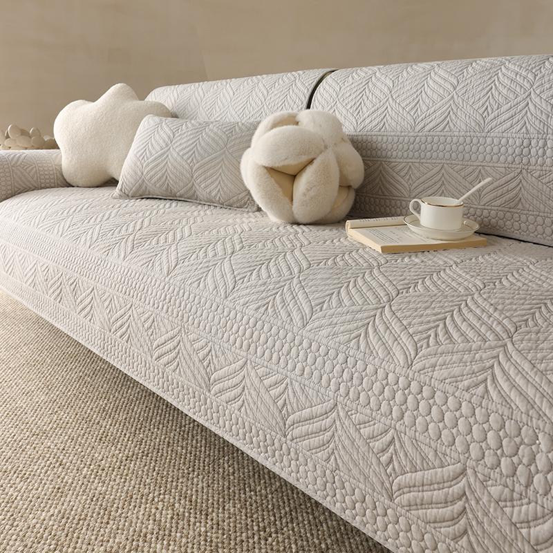 Cotton Sofa Cushion Cotton Fabric Non-slip Simple Universal Washed Cotton Sofa Cover Cover New Cover Cloth Cushion
