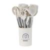 33-Piece High-Temp Resistant Silicone Utensil Set with Non-Stick Spatula & Stainless Steel Cutlery