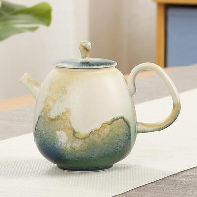 Teiera in ceramica per uso domestico singola grande retrò terracotta grezza set da tè kung fu infusore per tè piccolo singolo creativo tè nero