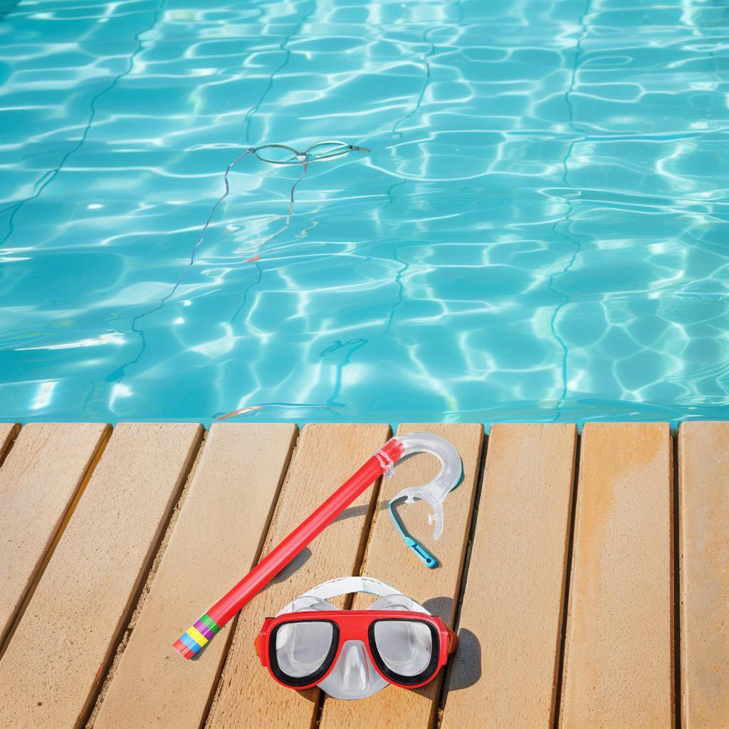 Kid Sized Diving Gear with Dry Tube Perfect for Snorkeling and Swimming