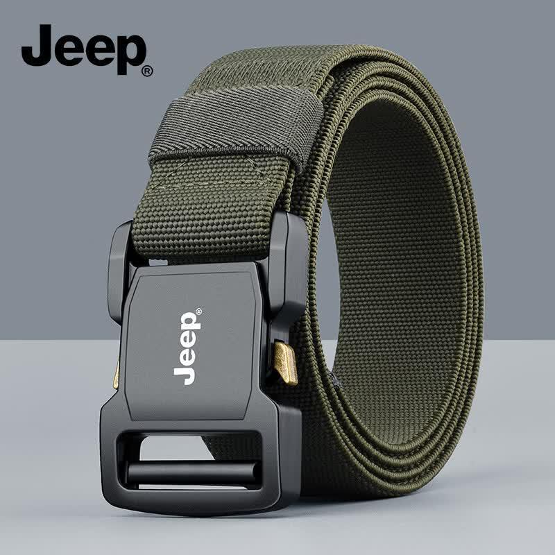Мужской уличный тактический плетеный нейлоновый ремень JEEP с магнитной пряжкой 120-125cm