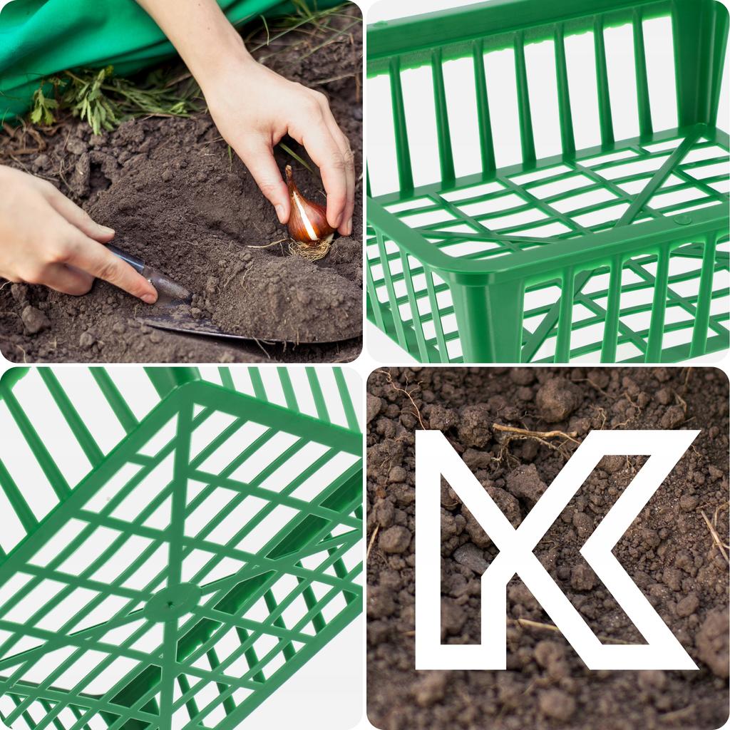 KADAX Korbabdeckung zum Pflanzen von Blumenzwiebeln, 28 cm