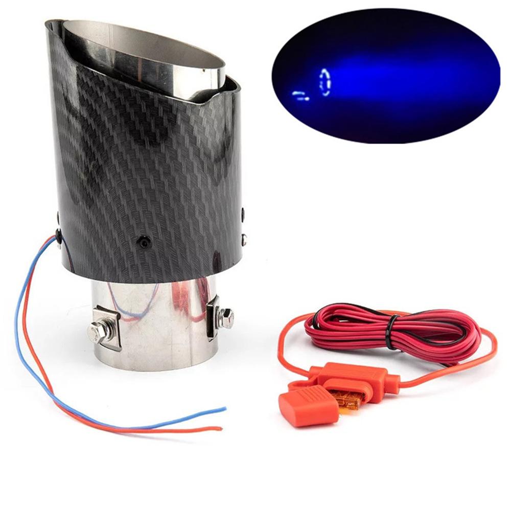 Carbon fiber pipe silencer with backlight