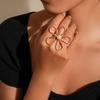 Exaggerated Starfish Ring Gold Color Flower Ring Romantic Pearl Ring  Friends