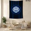 Inter Milan Logo Wallpaper Threepiece Set 1 Duvet Cover 2 Pillowcase Without Core Soft And Comfortable Christmas Birthday Gift