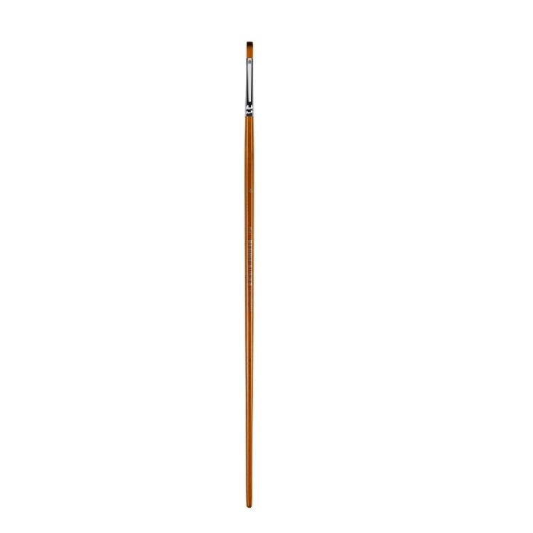 Long Handle Artist Paintbrush for Large Canvas Painting Wooden Grip Professional Nylon Bristles Multi Head Avaliable