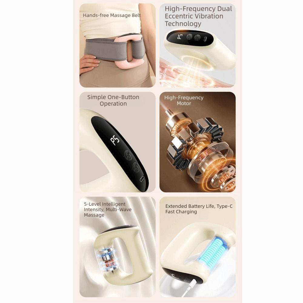Deep Tissue Vibration Fascia Ring Adjustable Speed Handheld Body Massager  Home Use
