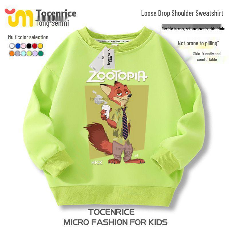 Zootopia 2 Fleece-Kapuzenpullover – Charakterkollektion für lässige Kinderkleidung
