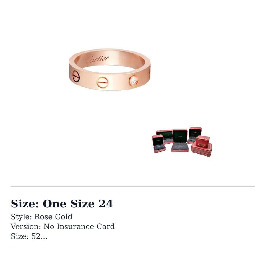 CARTIER LOVE Diamond 18K Rose Gold