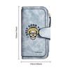 Skull Pattern Long Wallet Large Capacity Multi Card Slot Fashion Portable Purse