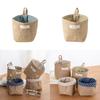 Versatile Cotton Linen Hanging Mini Storage Basket For Effective Home Organization Box