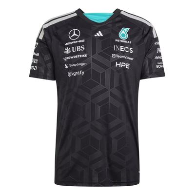 Motorsport FW25 Mercedes - AMG Petronas Formula 1 Team Traspirante Asciugatura Rapida Vestibilità Slim Manica Corta Maglietta da Corsa Uomo Top KF0161