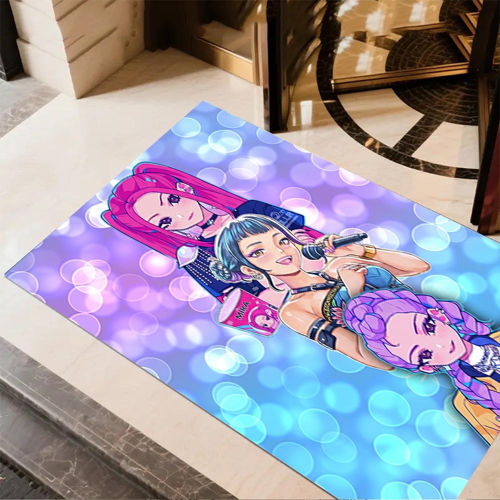 Futuristic Fashion Icons Area Rug Perfect for Hallway Outdoor Decorate room Entryway Antislip Carpet Decorate Offices
