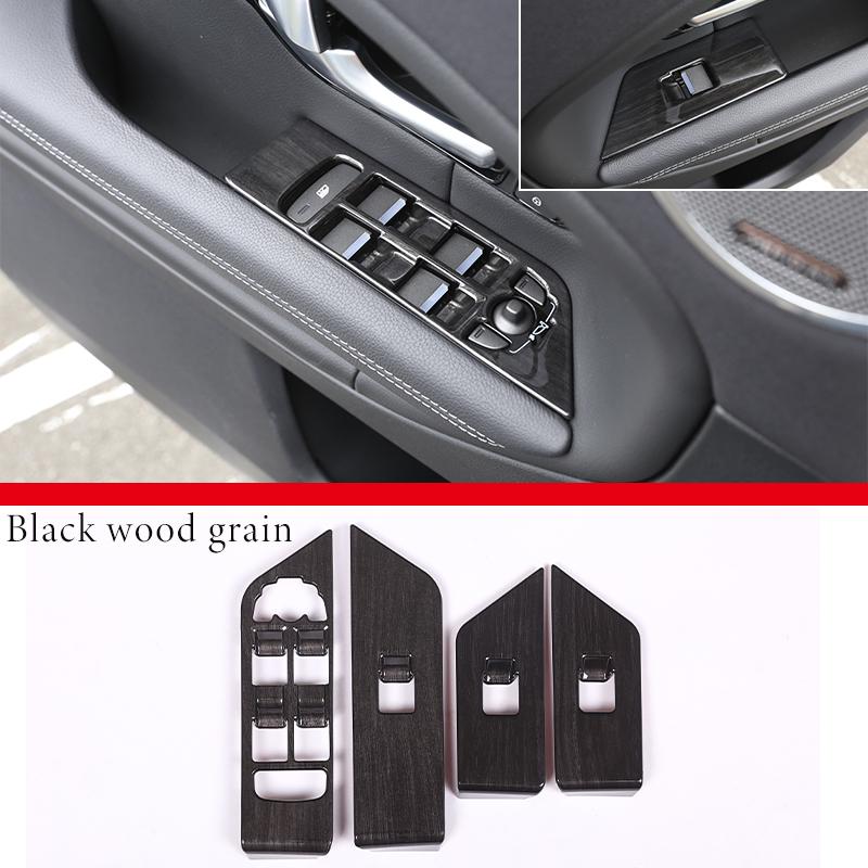 4pcs For Land Rover Range Rover Evoque 2012-2018 Car Window Lift Switch Button Control Panel Frame Cover Trim Interior Accessory