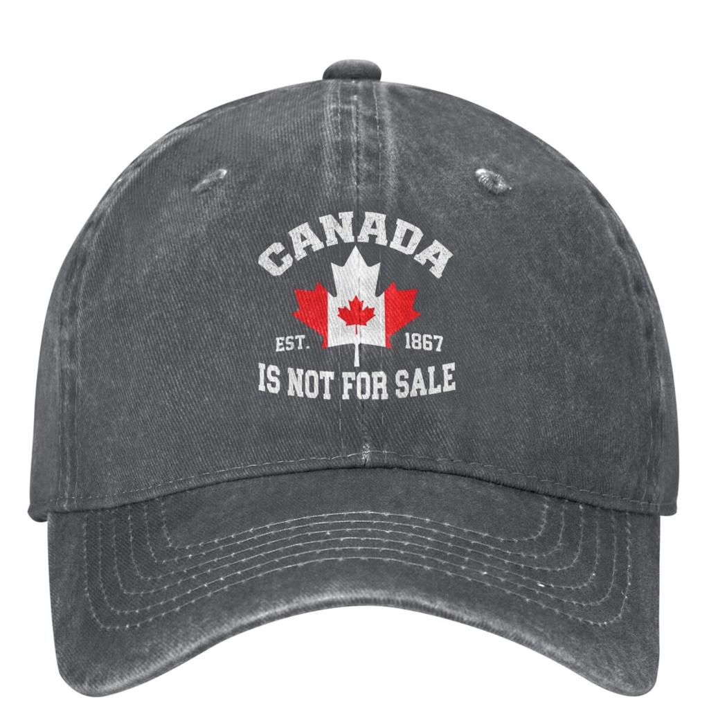 Canada Is Not For Sale EST. 1867 Denim Baseball Cap Tennis Skate Trucker Hat Summer Men Adult Vintage Sun Visors Baseball Caps